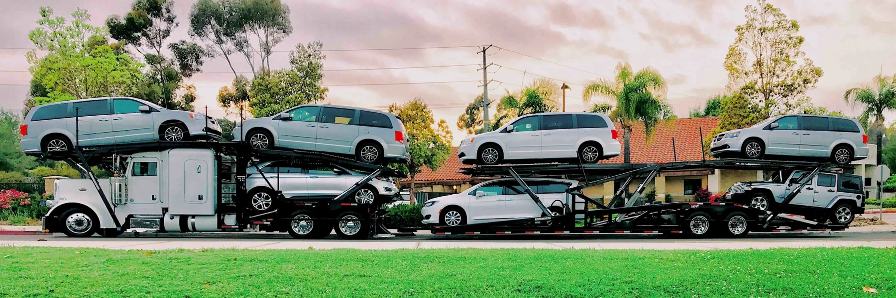 Truck transportation on an open road